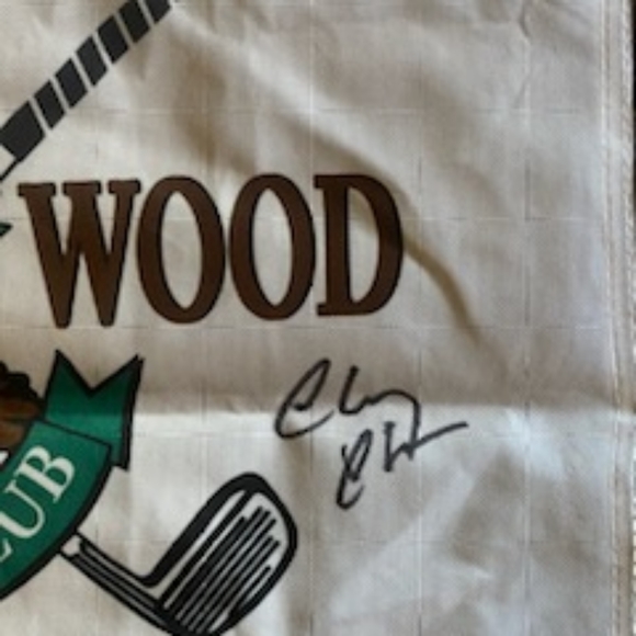 Chevy Chase signature authentic Golf Flag Caddyshack Bush Wood Country Club - Picture 5 of 8